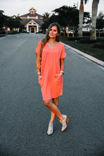 Load image into Gallery viewer, Coral V-Neck Dress
